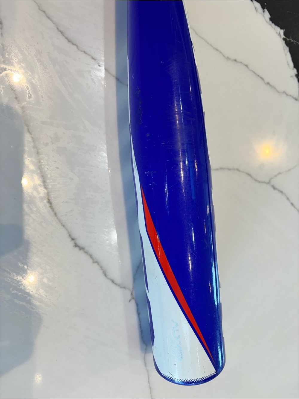Easton Royal Blue Bat with White Logo and Red Accent - Picture 9 of 10